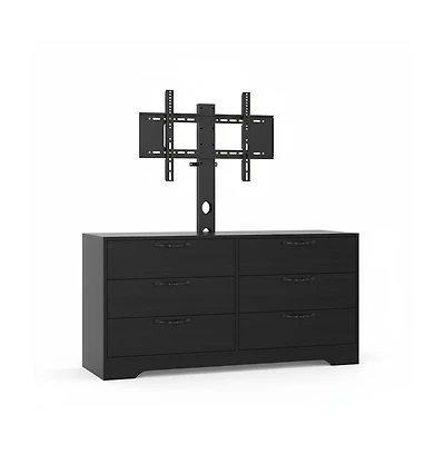 gaomon 63" Modern Tv Stand and Media Console for Up to 75" TVs - Mdf with Adjustable Mount, 6 Drawers.