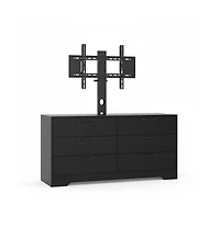 gaomon 63" Modern Tv Stand and Media Console for Up to 75" TVs - Mdf with Adjustable Mount, 6 Drawers.