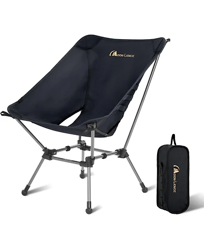 Piscifun Portable Camping Chair Plus, Larger & Roomier, Compact and Lightweight Still, Folding for Backpacking Hiking, 330Lbs Capacity