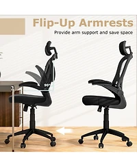 Gouun Ergonomic Mesh Office Chair with Adjustable Headrest, Lumbar Support and Flip-Up Arms