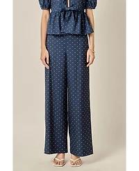 English Factory Women's Polka Dot Long Pants