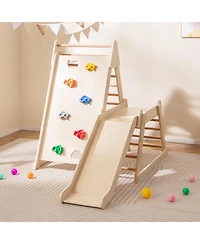 Slickblue Toddler Indoor Playground 3 in 1 Jungle Gym with Slide