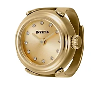 Invicta Women's Mini Quartz 2 Hand Dial Ring Watch