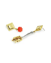 Betsey Johnson Red Girl Dinner Pasta Tomato Drop Earrings