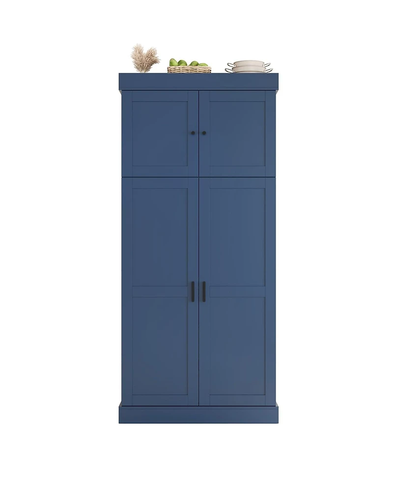 Streamdale Furniture Shaker Pantry Cabinet w/ Shelves, Drawers