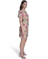 Eliza J Women's Puff-Sleeve Boat Neck T-Body Dress