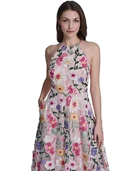 Eliza J Women's Sleeveless Halter Neck Gown