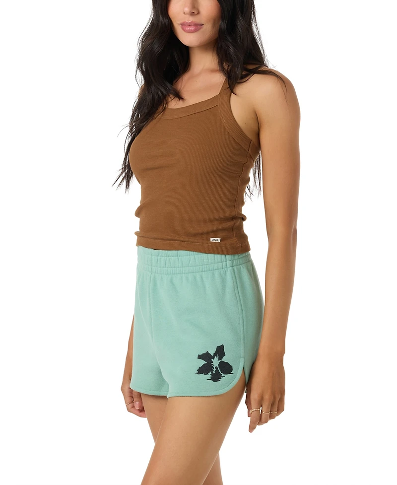 O'Neill Women's Tropic Melt Scallop Relaxed-Fit Shorts