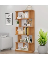 Streamdale Furniture 31.5"x64.56" 5-Tier Open Bookshelf Mdf Display Shelving