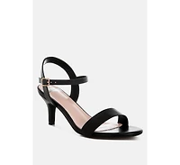 Rag & Co Women's Tomari Pin Buckle Kitten Heel Sandals