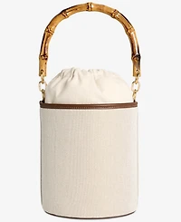 Giani Bernini Linen Bamboo Handle Bucket, Macy's Exclusive