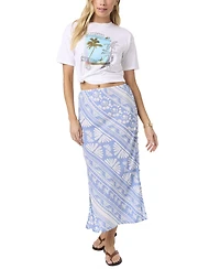 O'Neill Women's Bellamy Abstract Pull-On Midi Skirt