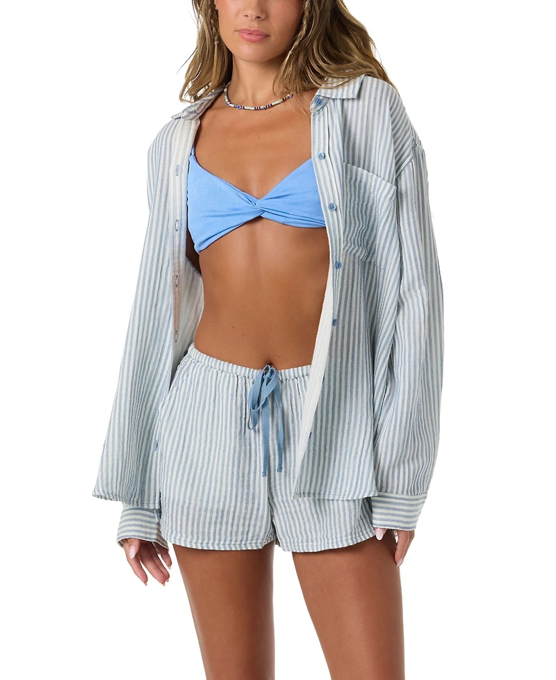 O'Neill Women's Cotton Leni Striped Shirt