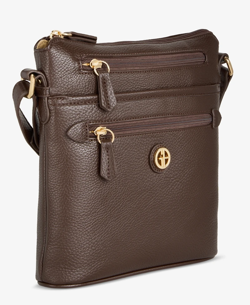 Giani Bernini Pebble North South Small Crossbody, Exclusively at Macy's