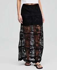 And Now This Women's Soutache Mesh Maxi Skirt, Macy's Exclusive