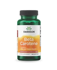 Swanson BetaCarotene Vitamin A 25000 Iu Skin Eye Immune System Health Antioxidant Support 7500 mcg 300 Softgels Count