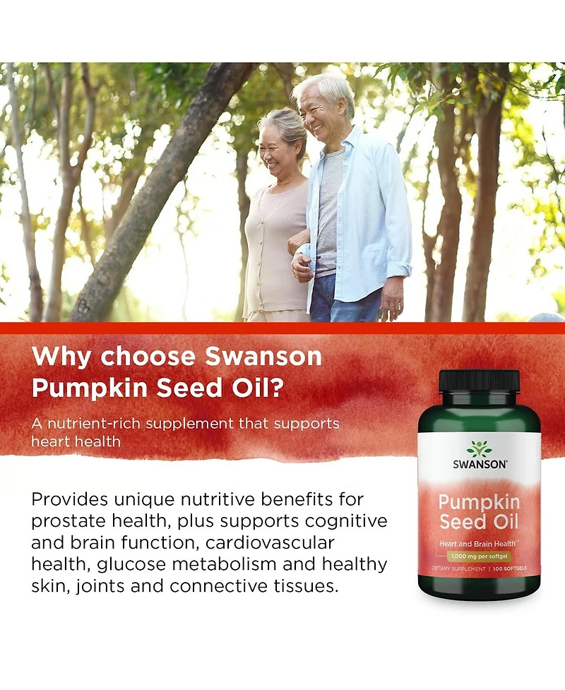 Swanson, Pumpkin Seed Oil, 1,000 mg, 100 Softgels