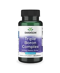 Swanson Triple Boron Complex Natural Bone Health and Joint Support Mineral Supplement Featuring Citrate, Aspartate and Glycinate (250 Capsules)