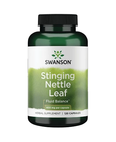 Swanson Stinging Nettle Leaf (Urtica Dioica), Herbal Supplement, Urinary Tract and Respiratory Health Support, Healthy Fluid Balance, 120 Capsules