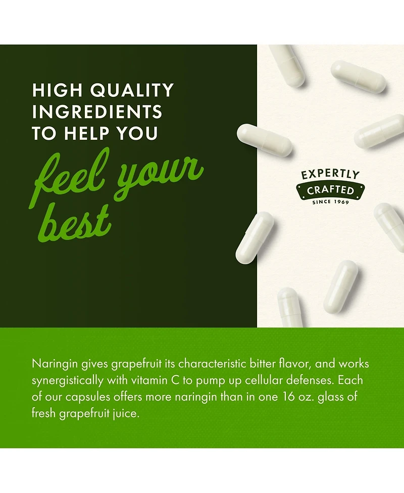 Swanson Naringin 500 Milligrams 60 Capsules