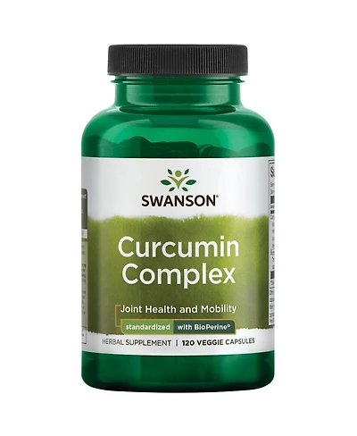 Swanson Curcumin Complex Herbal Supplement for Joint Health and Mobility - Standardized with BioPerine for Enhanced Absorption