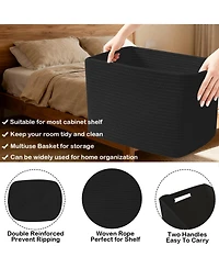 Gnuadz 3 Pack Woven Storage Baskets Organizing Bins Home Organization Gift Basket