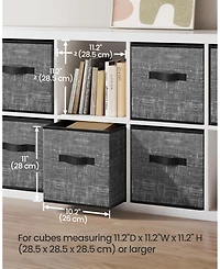 Gnuadz 6PC Storage Cubes Fabric Bins Closet Organizers Foldable