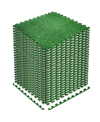 Sorbus 24 Piece 24 x 24 in. Interlocking Floor Mat Grass