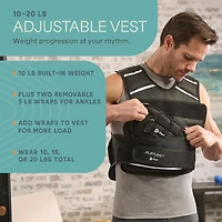 Lifepro 2-in-1 Adjustable Weighted Vest + Ankle Weights (15 & 20lbs)