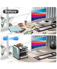 Gnuadz 6-Tier Paper Organizer Magazine Holder Desk File Storage