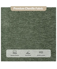 Hulala Home Ella Modern Chenille Fabric Upholstered Bench