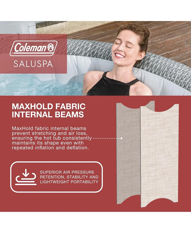 Coleman SaluSpa Sicily AirJet Inflatable Hot Tub with 180 Soothing Jets