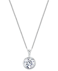 Macy's Certified Lab Grown Diamond Pendant Necklace (2 ct. t.w.) in 14k White Gold (Also Available in 14k Yellow Gold)