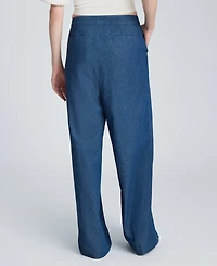 Kenneth Cole Women's High-Rise Triple Pleated Wide-Leg Pants
