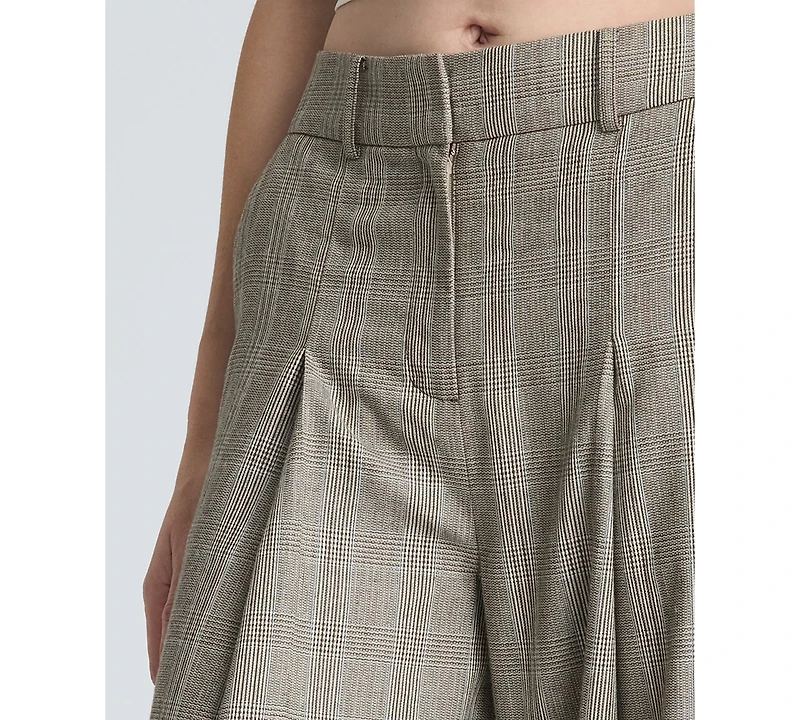 Kenneth Cole Women's High-Rise Pleated Wide-Leg Pants