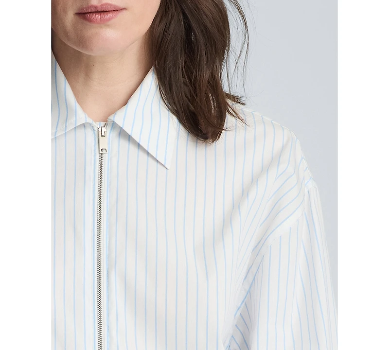 Kenneth Cole Women's Long-Sleeve Poplin Shirt