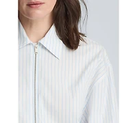 Kenneth Cole Women's Long-Sleeve Poplin Shirt