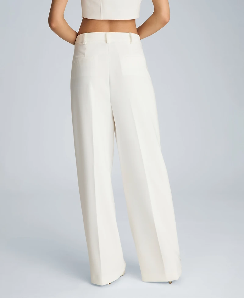 Kenneth Cole Women's High-Rise Pintuck Pants