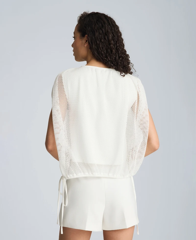 Kenneth Cole Women's Pull-On Crop Bubble Top