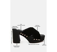 Rag & Co Women's Mearsk Genuine Suede Leather Clogs