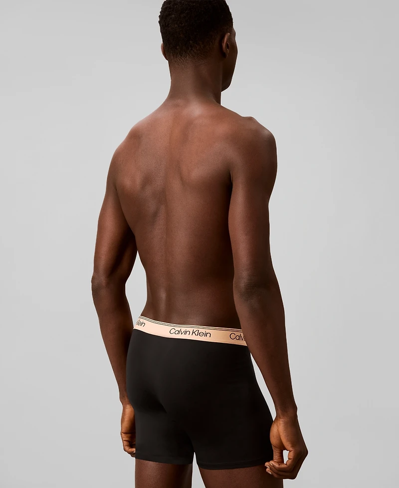 Calvin Klein Men's Microfiber Stretch Boxer Briefs, 4-Pack
