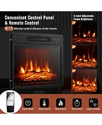 Gouun 48-Inch Electric Fireplace Tv Stand with Remote for TVs Up to 55 Inches