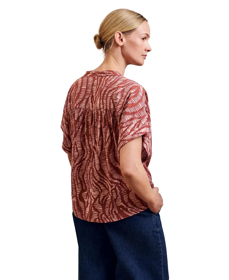 Celtic & Co. Women's Printed Drop Shoulder Top