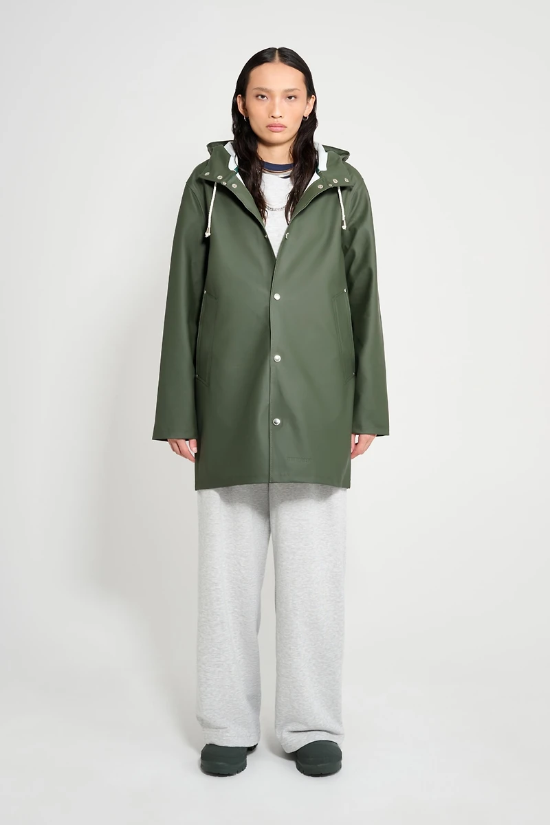 Stutterheim Women's Stockholm Long Sleeve Hooded Raincoat