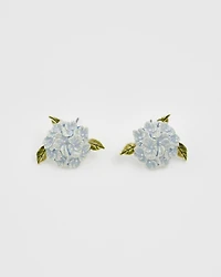 Fable England Hydrangea Earrings Silver