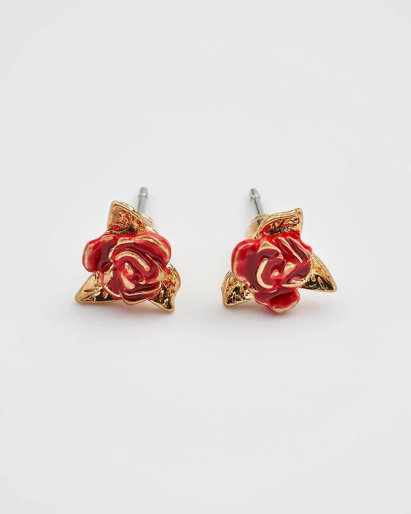 Fable England English Gold Stud Earrings