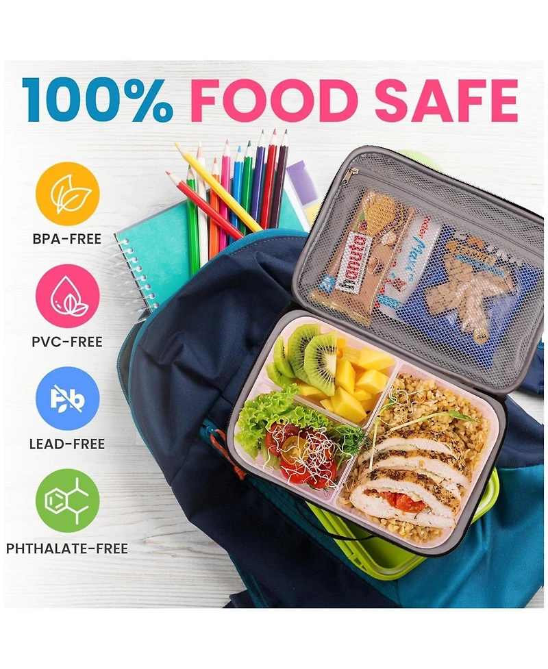 Insulated Lunch Bag With Spacious Compartment & Built-In Handle