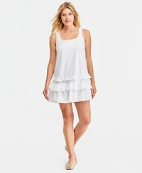On 34th Women's Scoop-Neck Sleeveless Tiered-Ruffle-Hem Dress, Macy's Exclusive