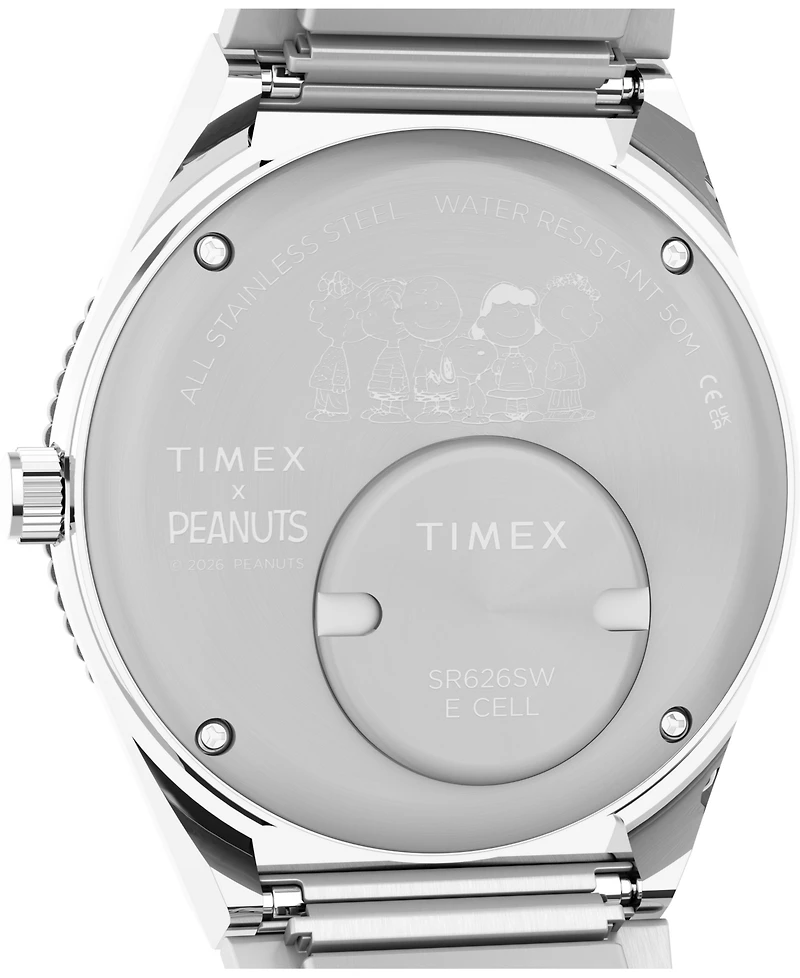 Timex Women's Quartz Analog Silver-Tone Stainless Steel Watch 36mm