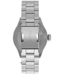 Timex Women's Quartz Analog Silver-Tone Stainless Steel Watch 30mm